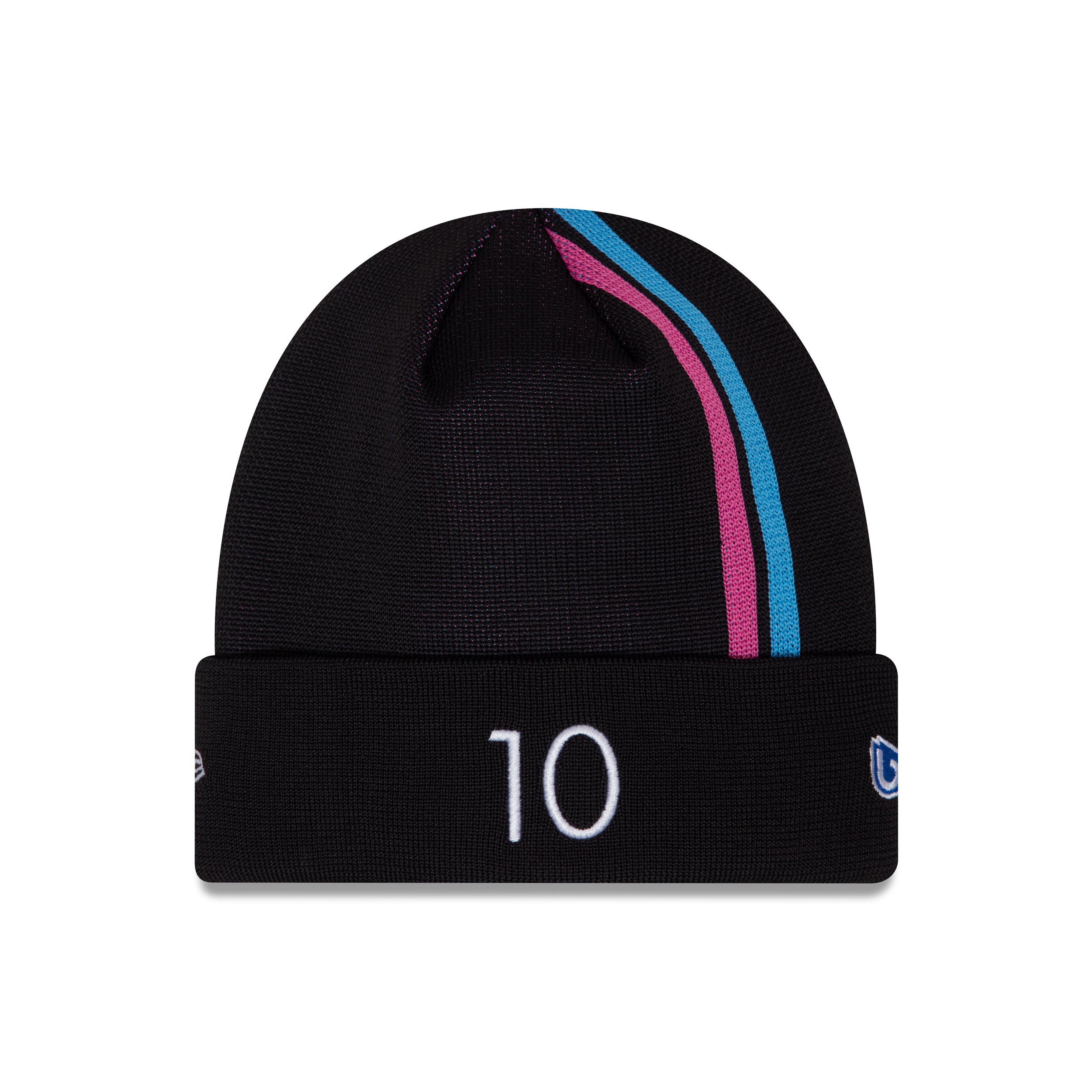 Alpine F1 Pierre Gasly Stripe Knit Beanie Adults - Black