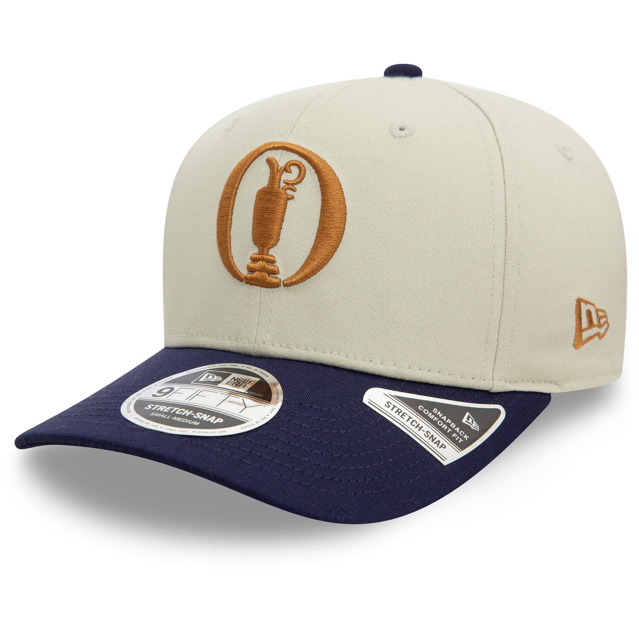 The R And A Seasonal 9Fifty Cap Stretch Snap Adults - Stone/Navy