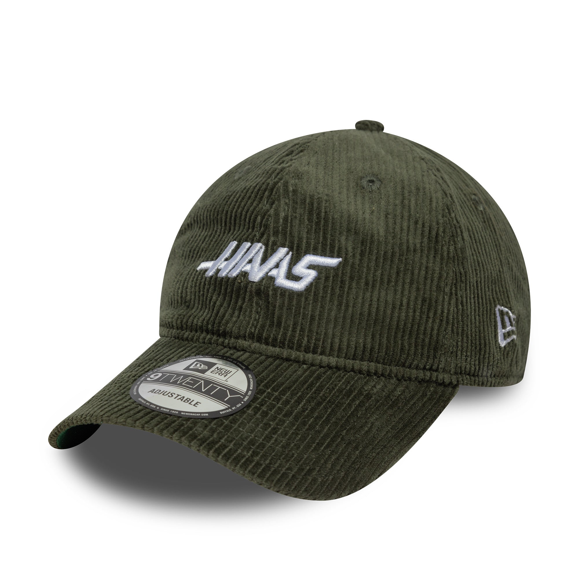 Haas F1 Cord 9Twenty Cap Adults - Medium Green