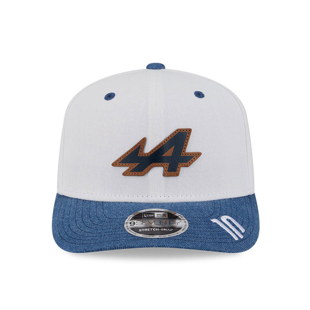 Alpine F1 Team 2025 Austin Pierre Gasly 9Seventy Cap Stretch Snap Adults - Ivory