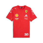 Scuderia Ferrari F1 Team 2024 Leclerc Tee Mens - Speed Red