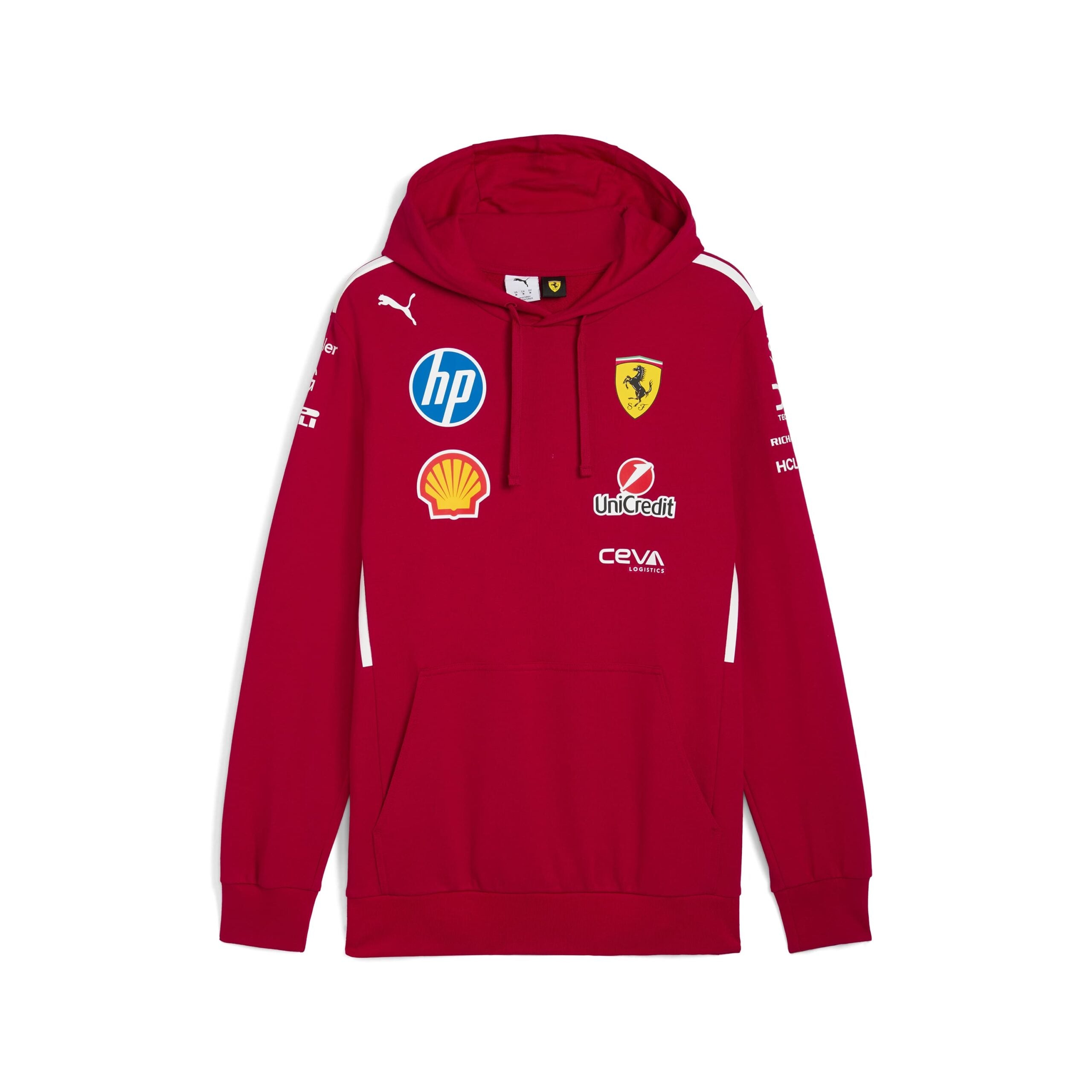 Scuderia Ferrari F1 Team 2025 Hoodie Mens - Dark Cherry