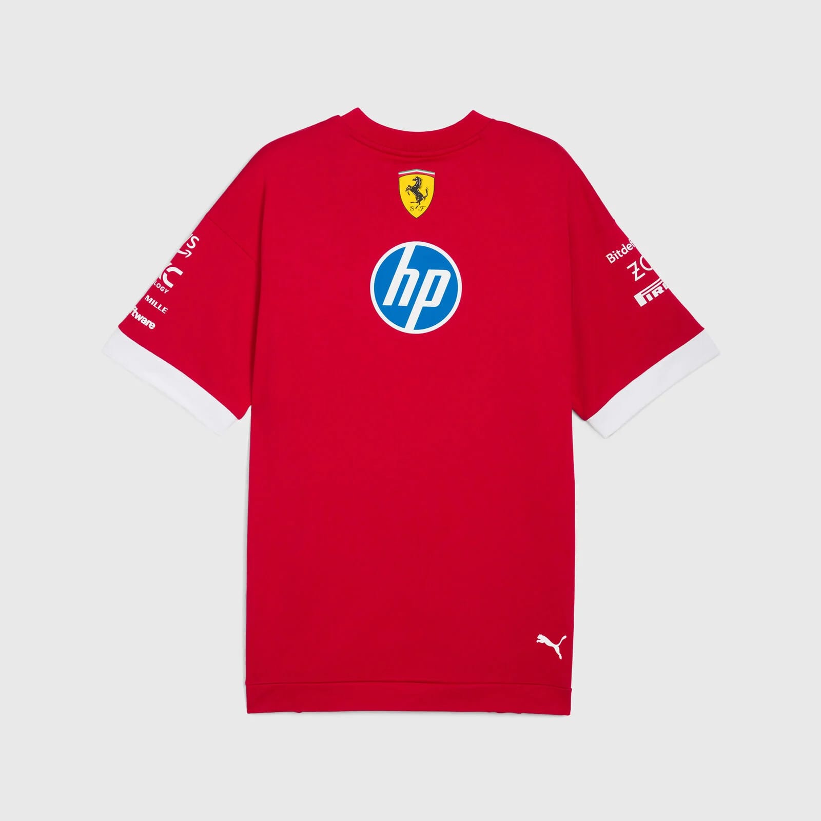 Scuderia Ferrari F1 Drivers Oversized Tee Mens - Dark Cherry