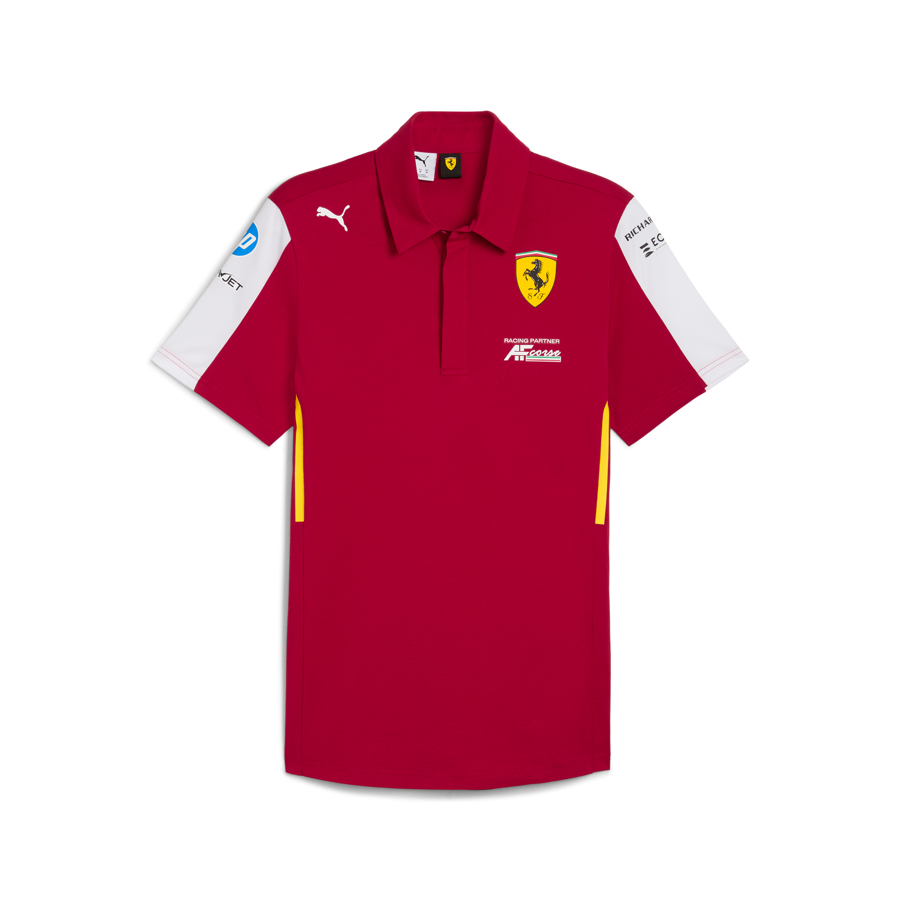 Scuderia Ferrari F1 Team 2025 Le Mans 24H Polo Mens - Dark Cherry