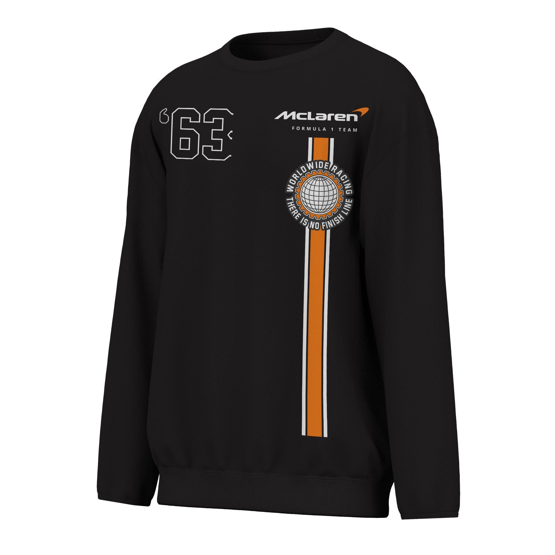 McLaren Racing F1 Race Life Style Fleece Crew Mens - Black