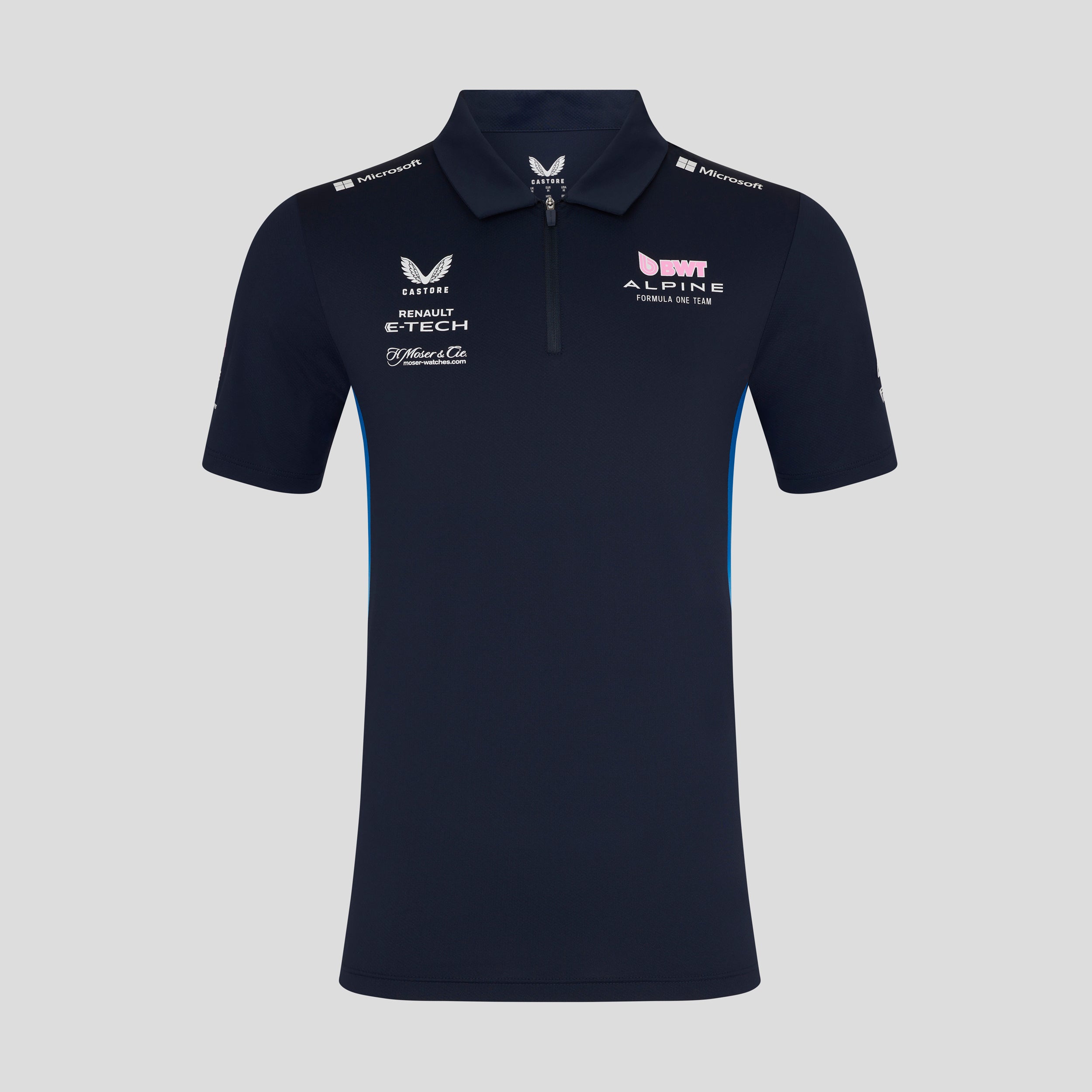Alpine F1 Team 2025 Short Sleeve Polo Shirt Mens - Navy