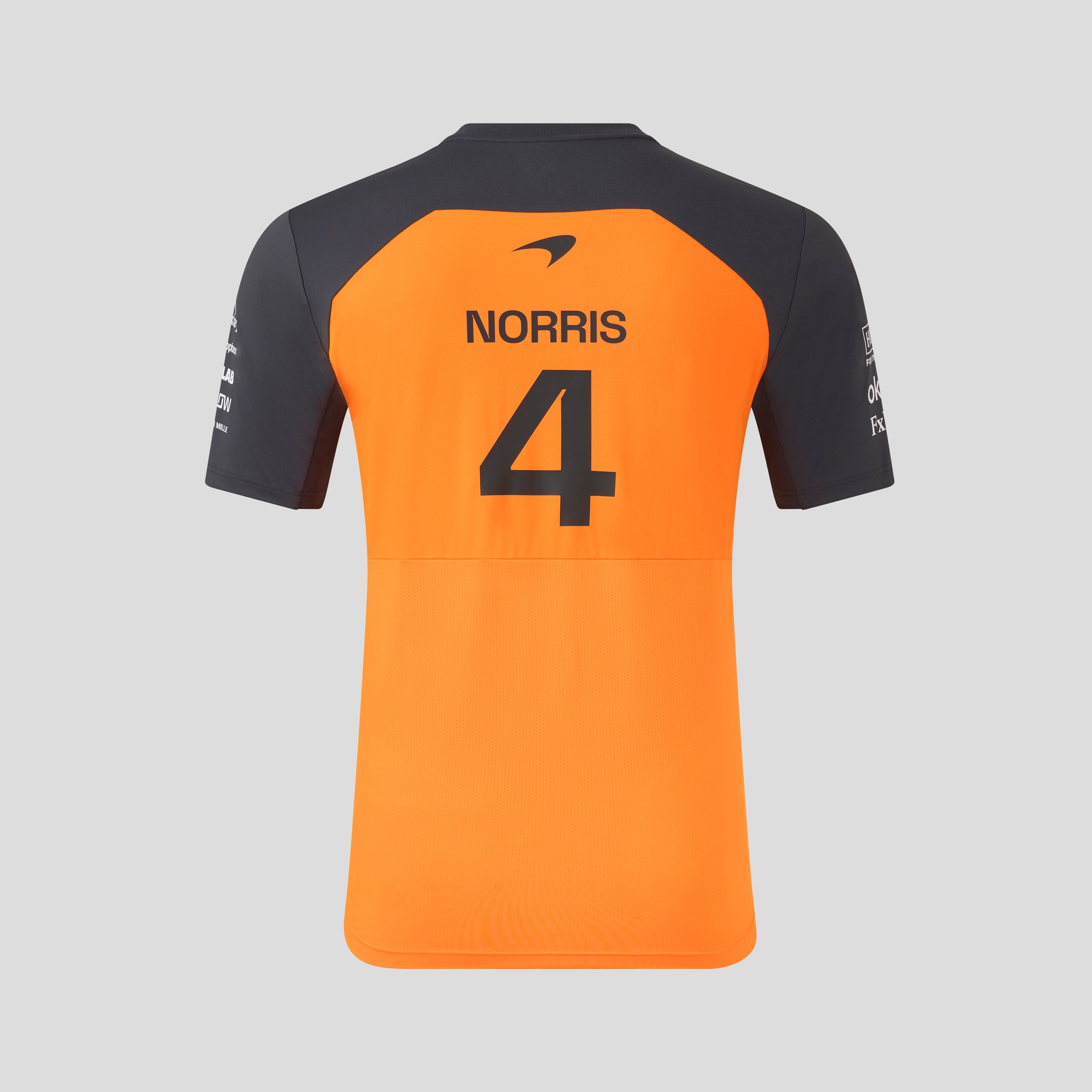 McLaren Racing F1 Official Team 2025 Set Up T-Shirt Lando Norris Mens - Papaya