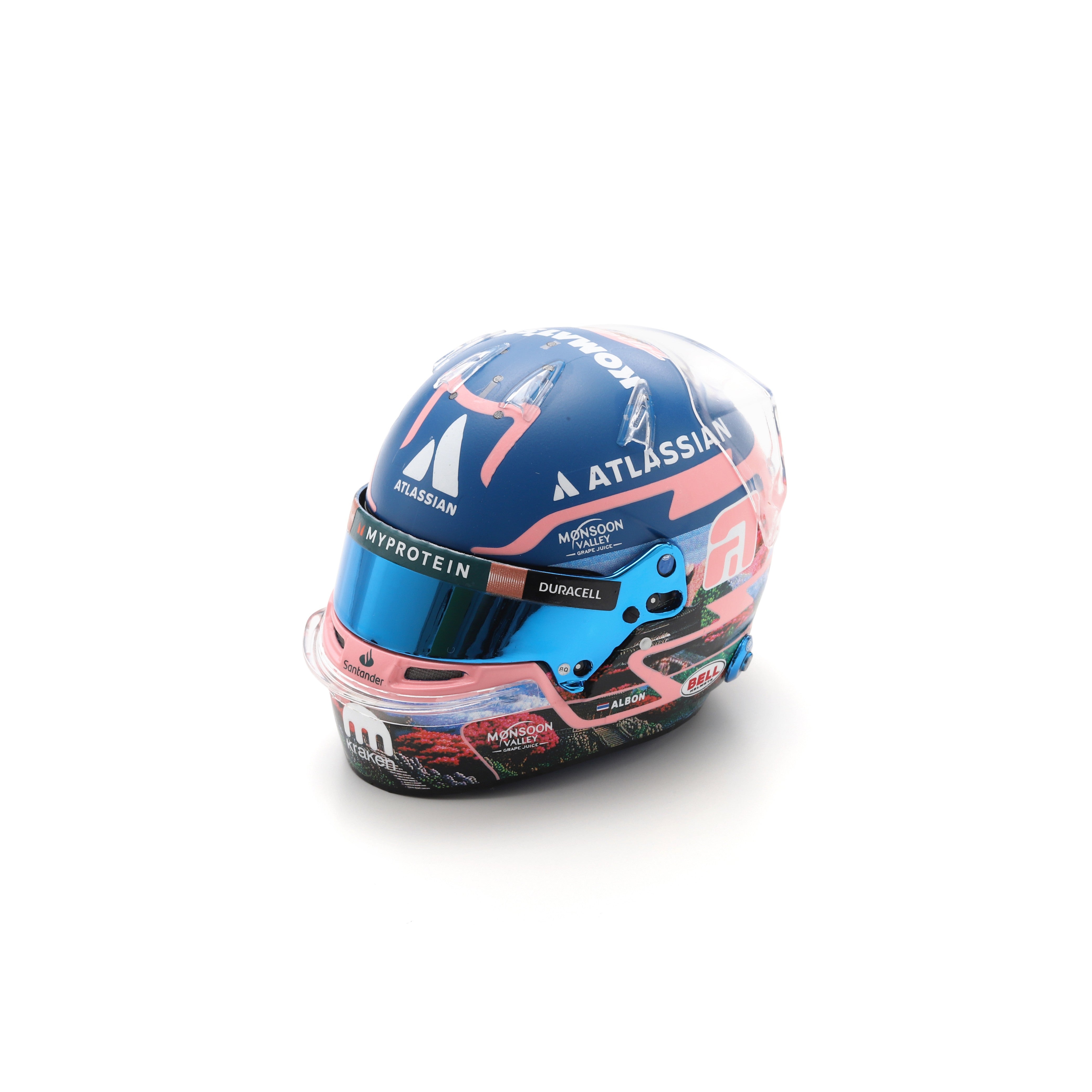 Spark Williams F1 Team Alex Albon 2025 Mini Helmet Unisex - Blue - 1:5 Scale