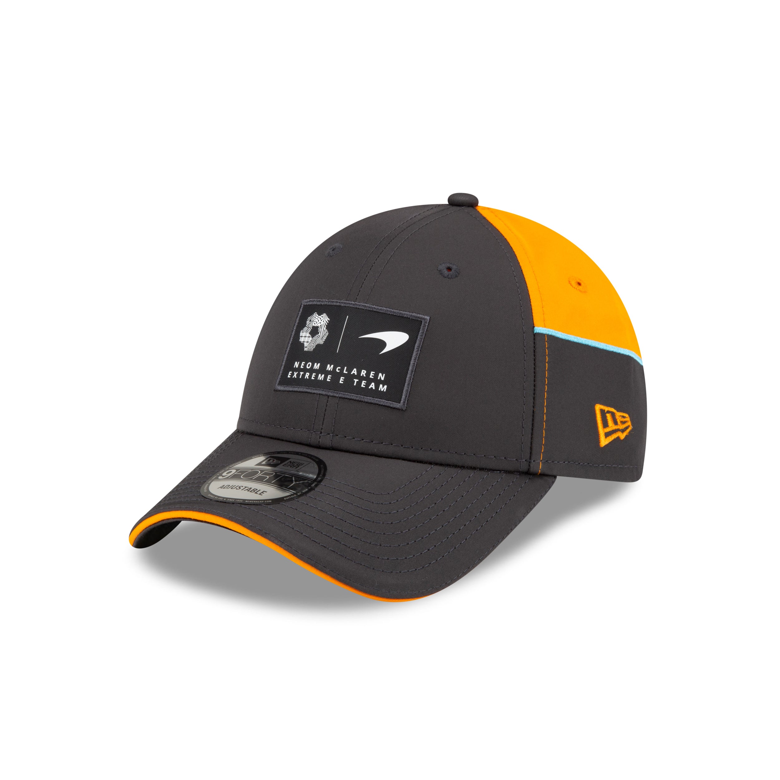 NEOM McLaren Extreme E Team 9Forty Cap Adults - Anthracite/Papaya
