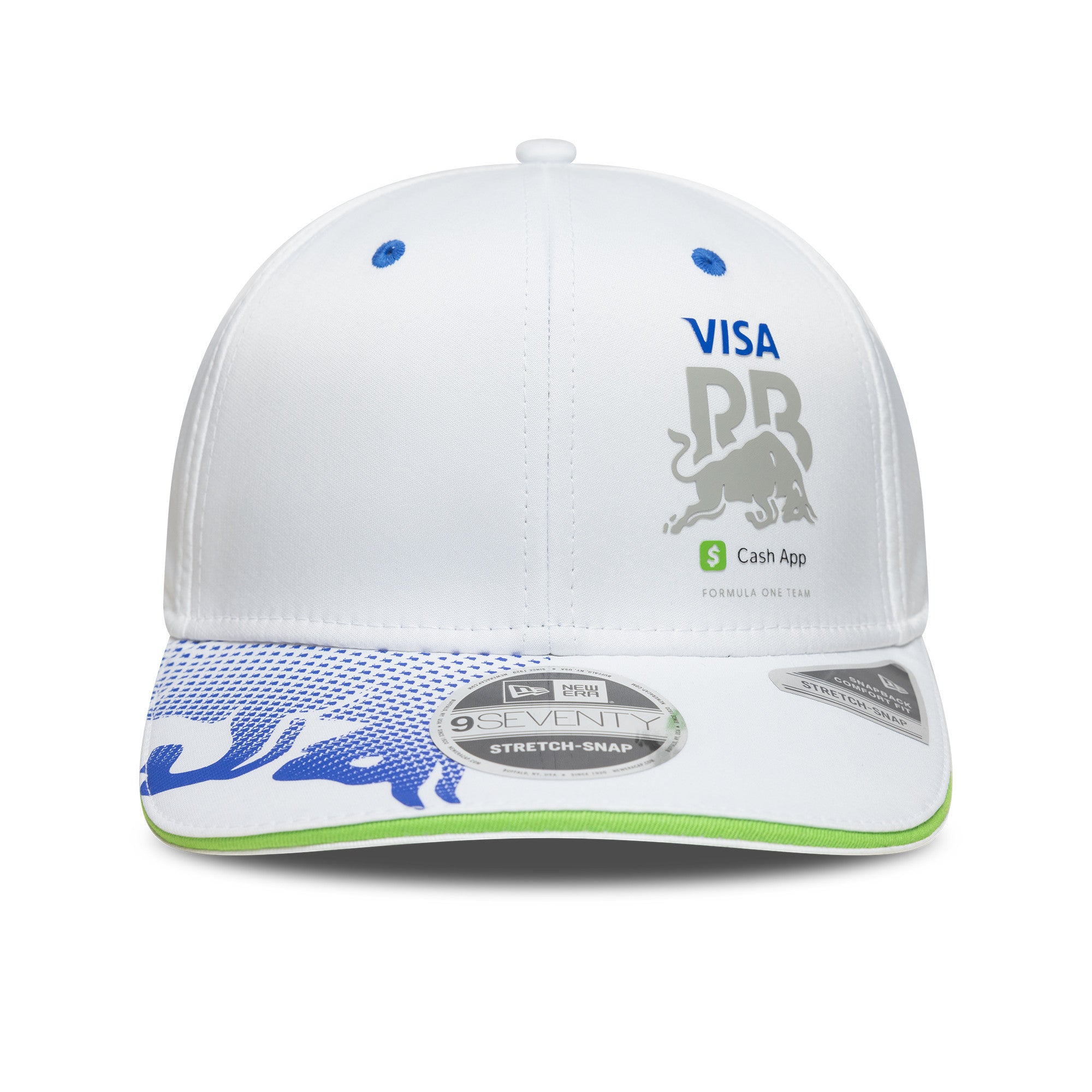 Visa Cash App RB F1 Team 2025 9Seventy Cap Stretch Snap Adults - White