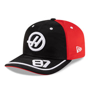 Haas F1 Team 2025 Oliver Bearman Camo 9Seventy Cap Stretch Snap Adults - Black/Scarlet