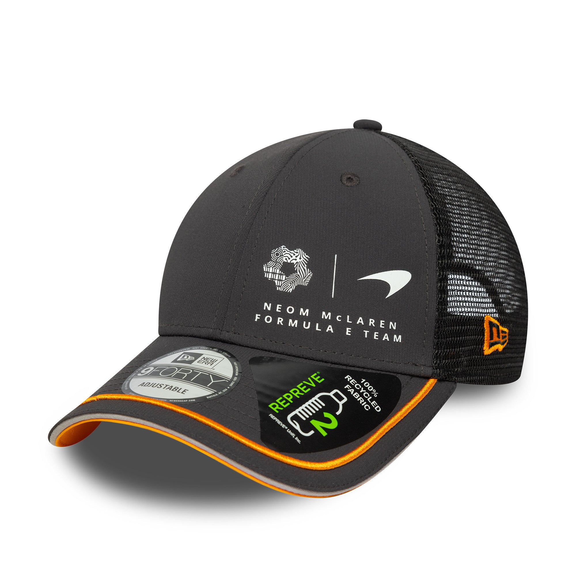 McLaren Racing Formula E Team 2025 Flawless 9Forty Cap Adults - Anthracite