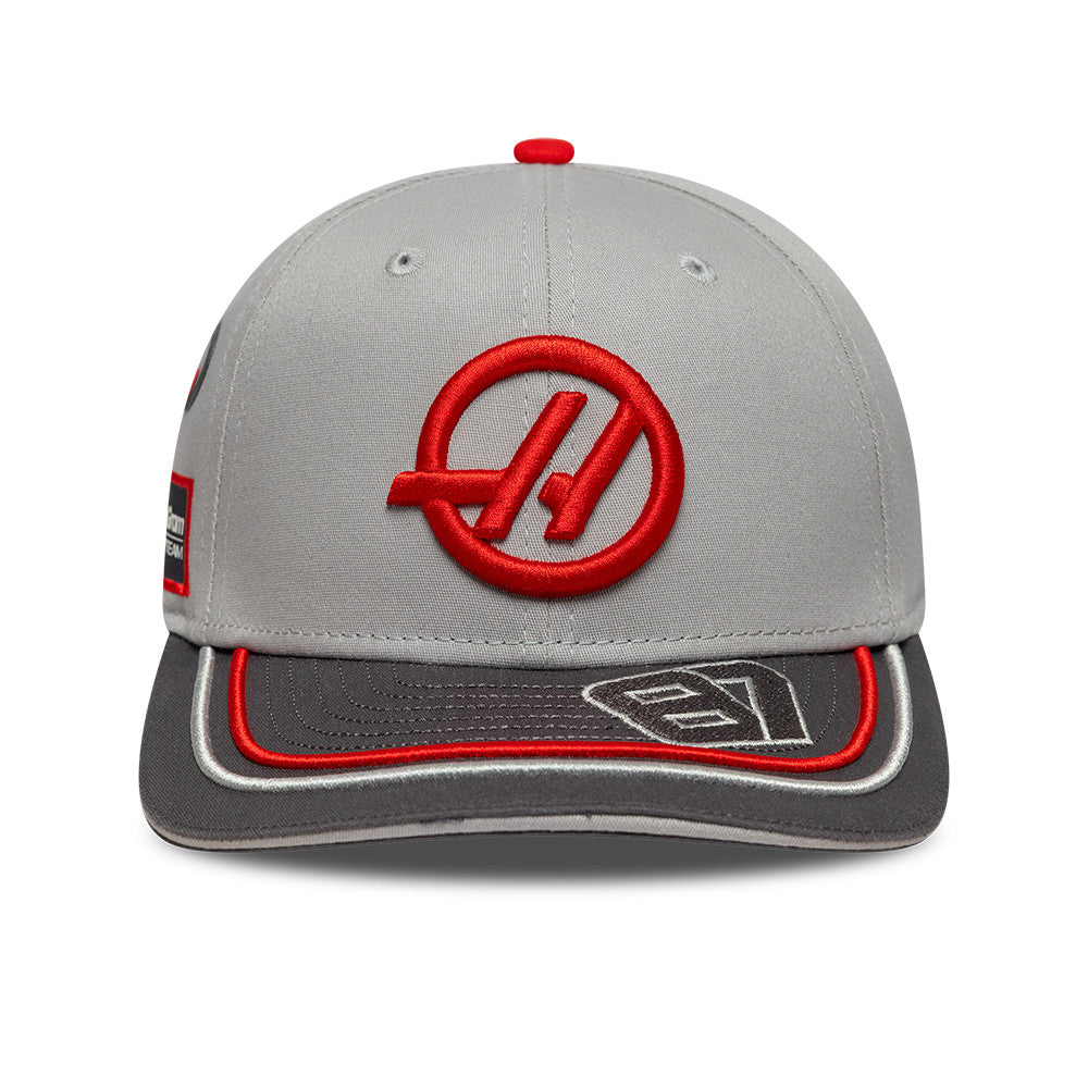 Haas F1 Oliver Bearman 200TH Race 9Seventy Cap Stretch Snap Adults - Dark Grey