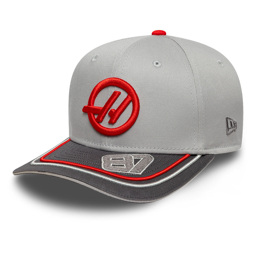 Haas F1 Oliver Bearman 200TH Race 9Seventy Cap Stretch Snap Adults - Dark Grey