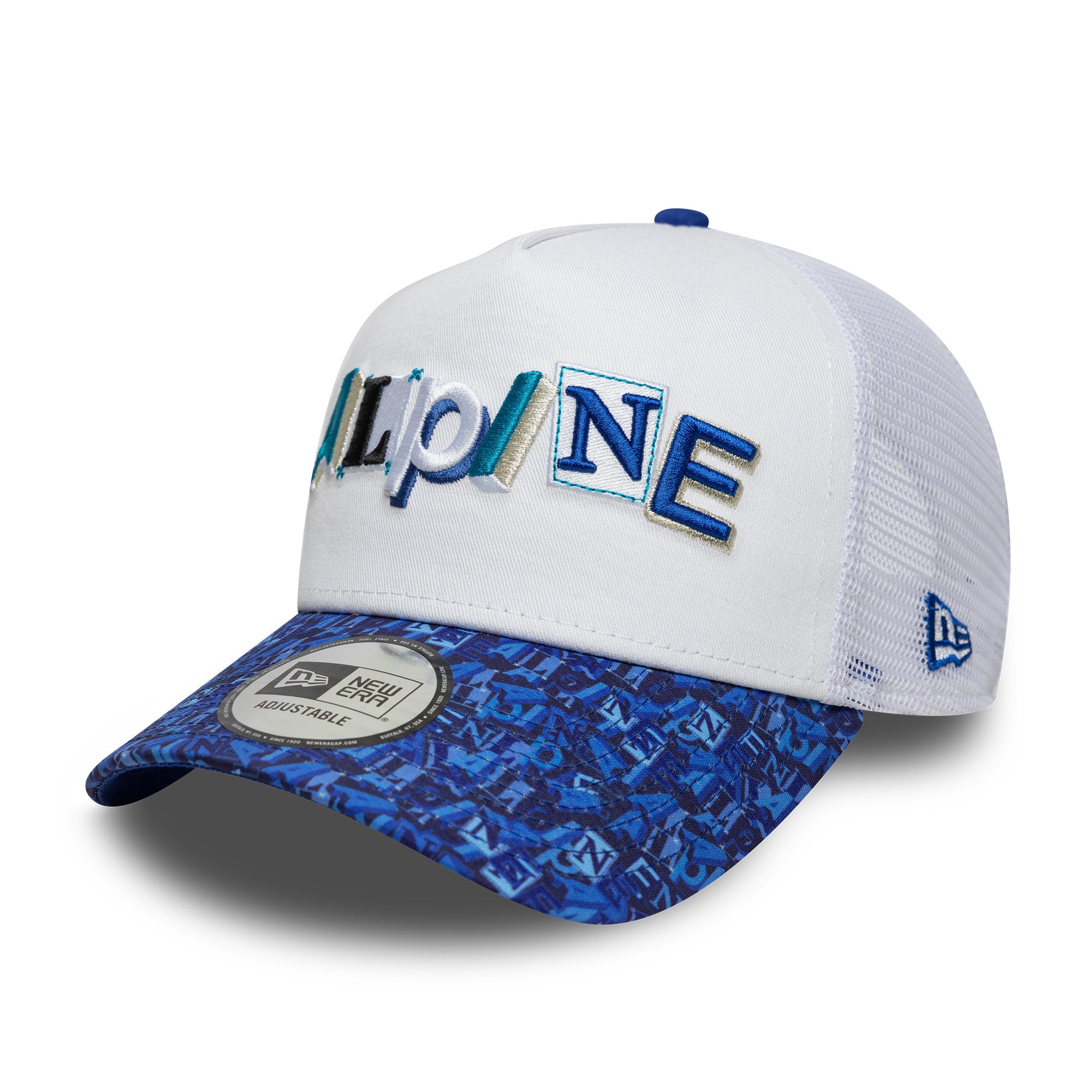 Alpine F1 All Over Print Trucker Cap Adults - White