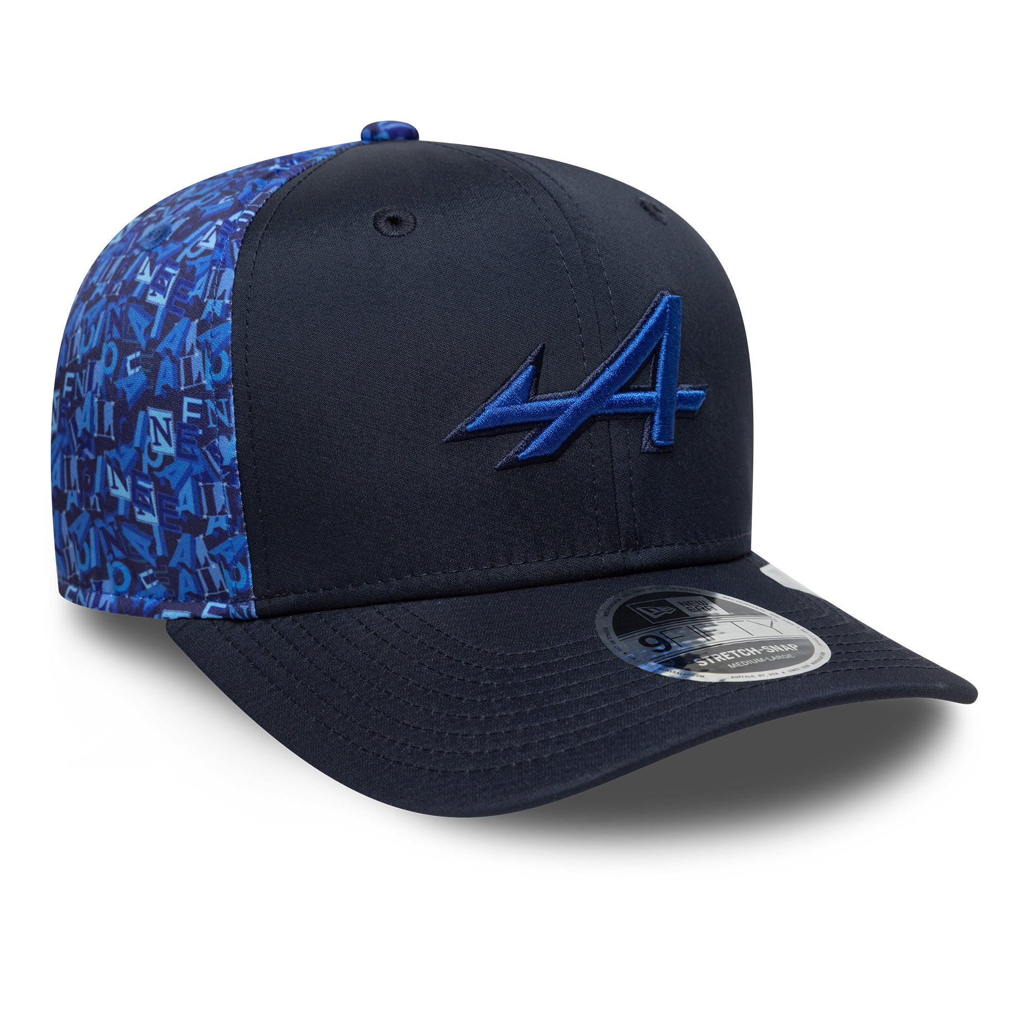 Alpine F1 All Over Print 9Fifty Cap Stretch Snap Adults - Navy