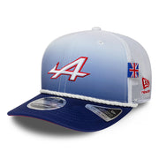 Alpine F1 Silverstone 9Seventy Cap Stretch Snap Adults - White/Dark Blue