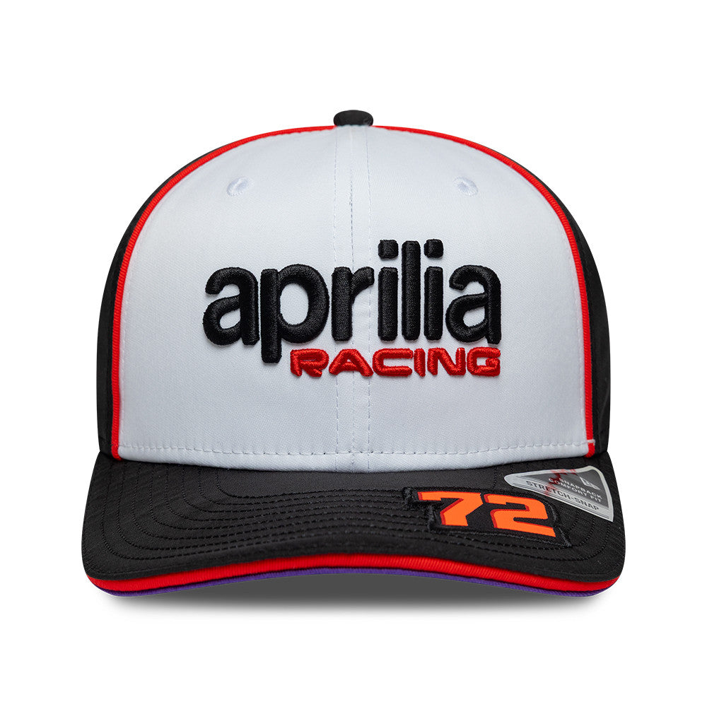 Aprilia Team 2026 Marco Bezzecchi 9Seventy Cap Stretch Snap Adults - White