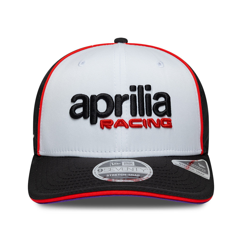 Aprilia Team 2026 9Seventy Cap Stretch Snap Adults - White