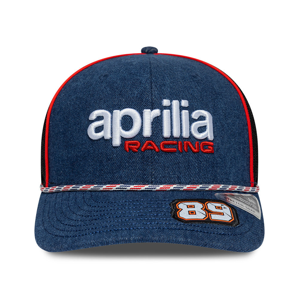 Aprilia Team 2026 Austin Jorge Martin 9Seventy Cap Stretch Snap Adults - Open Blue