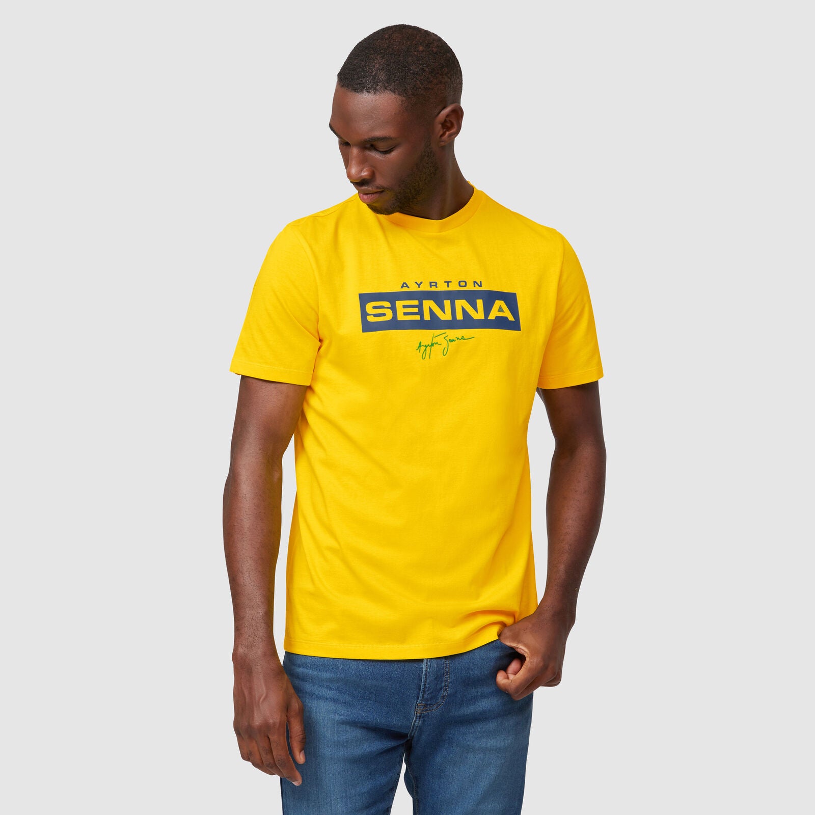 Ayrton Senna Logo Tee - Yellow