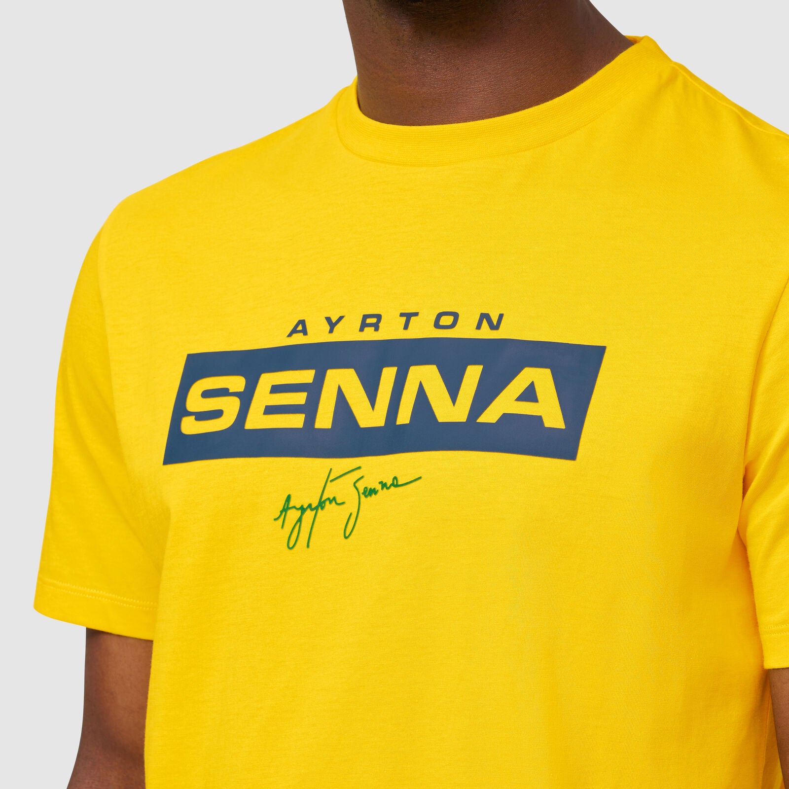 Ayrton Senna Logo Tee - Yellow