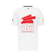 Scuderia Ferrari Driver Charles Leclerc Tee Mens - White