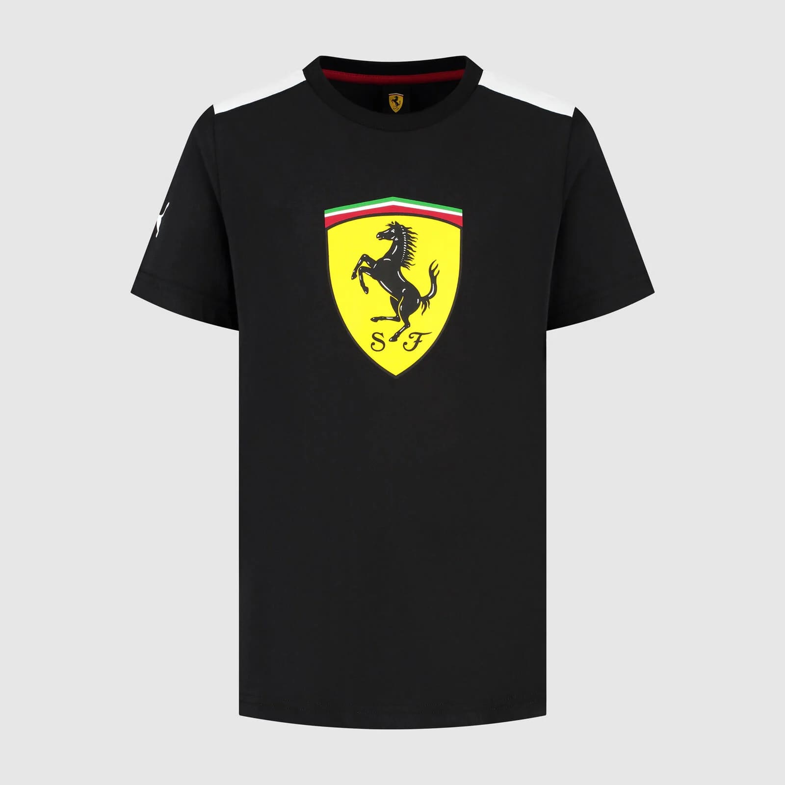 Scuderia Ferrari F1 Large Shield Tee Kids - Black