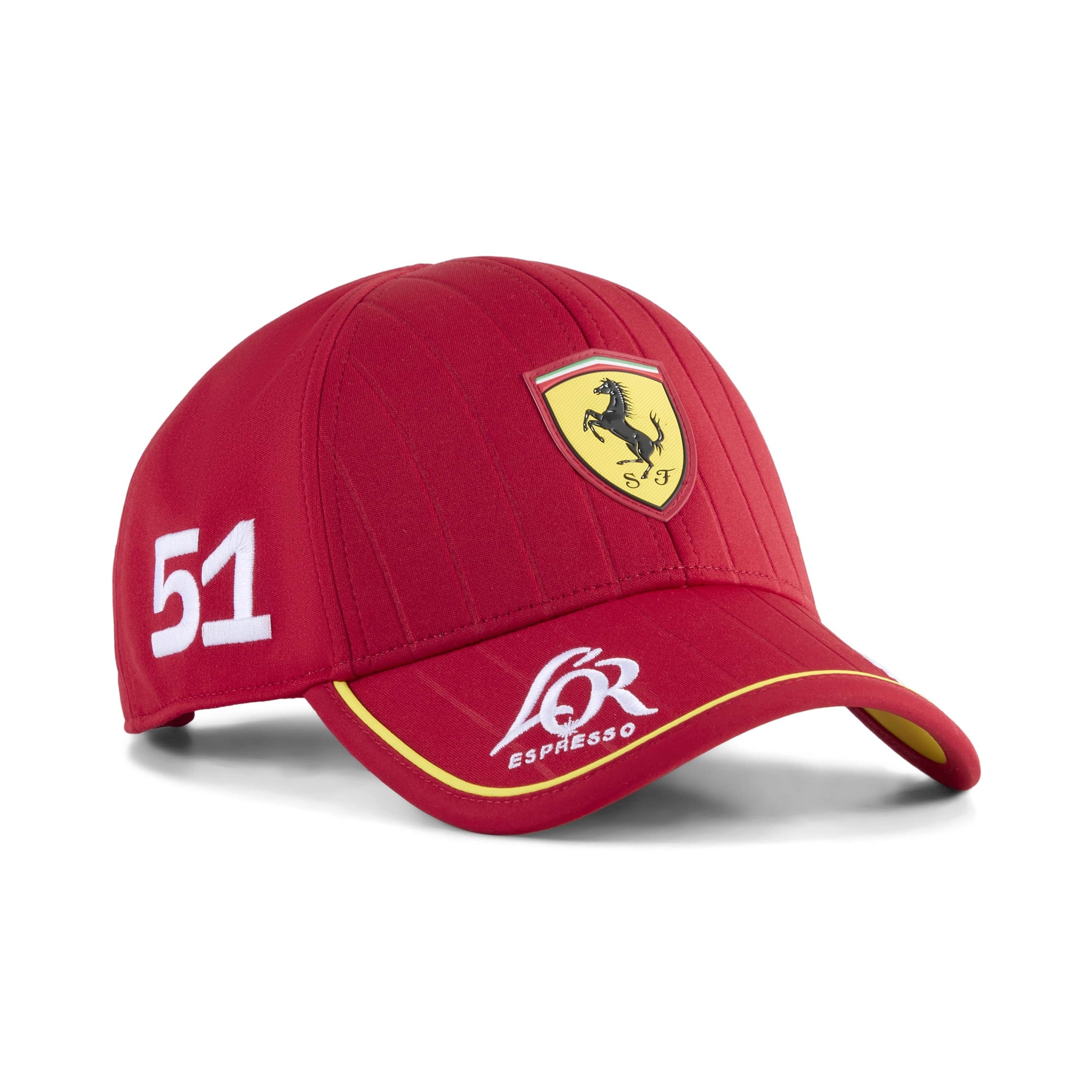 Scuderia Ferrari Le Mans 24 Hour 2025 No. 51 Baseball Cap Adults - Dark Cherry