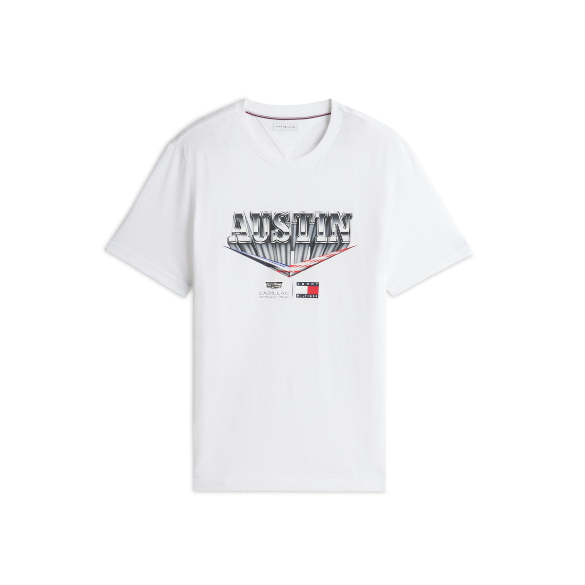 Cadillac F1 X Tommy Hilfiger Austin Tee Mens - White