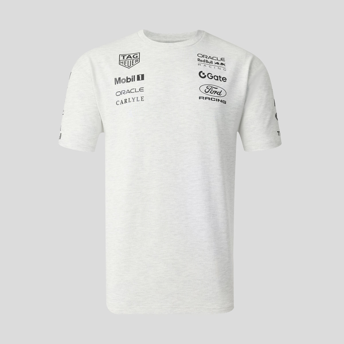 Red Bull Racing F1 Classic Short Sleeve Tee Unisex - Off White Marl