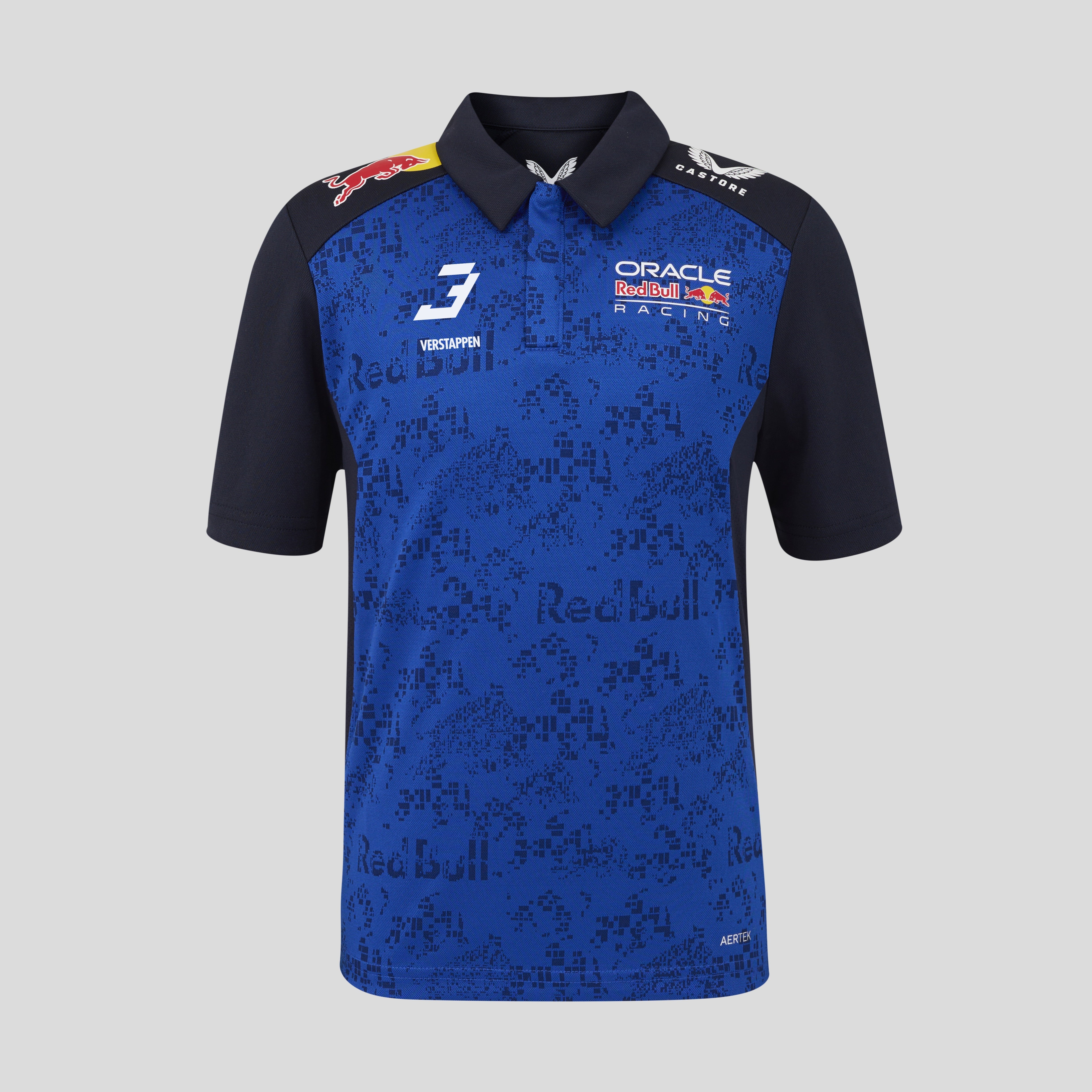 Red Bull Racing F1 Team 2026 Polo Driver Max Verstappen Kids - Night Sky / Surf The Web