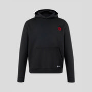 Haas F1 Relaxed Fit Monogram Graphic Overhead Hoodie Unisex - Caviar