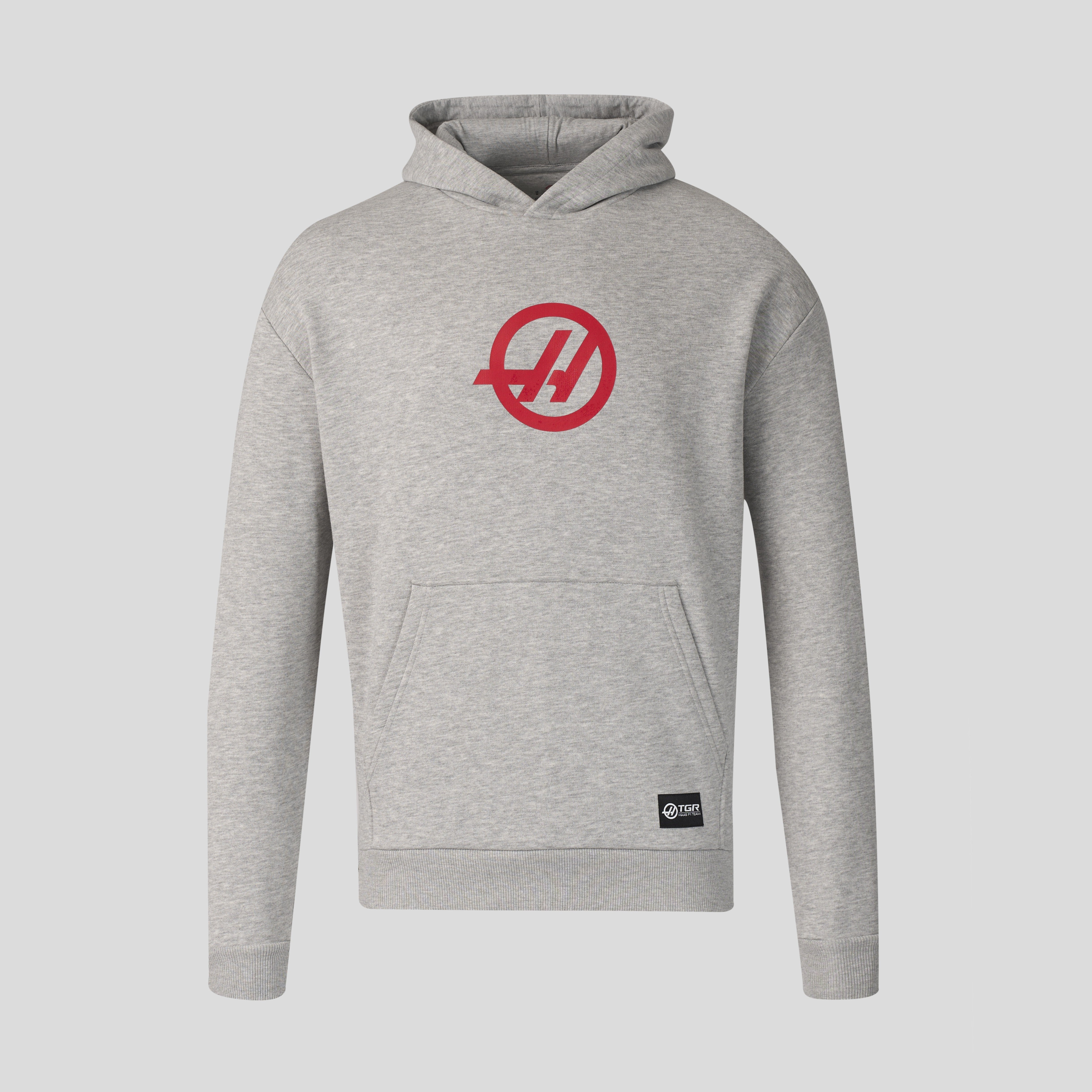 Haas F1 Relaxed Fit Overhead Hoodie Unisex - Grey