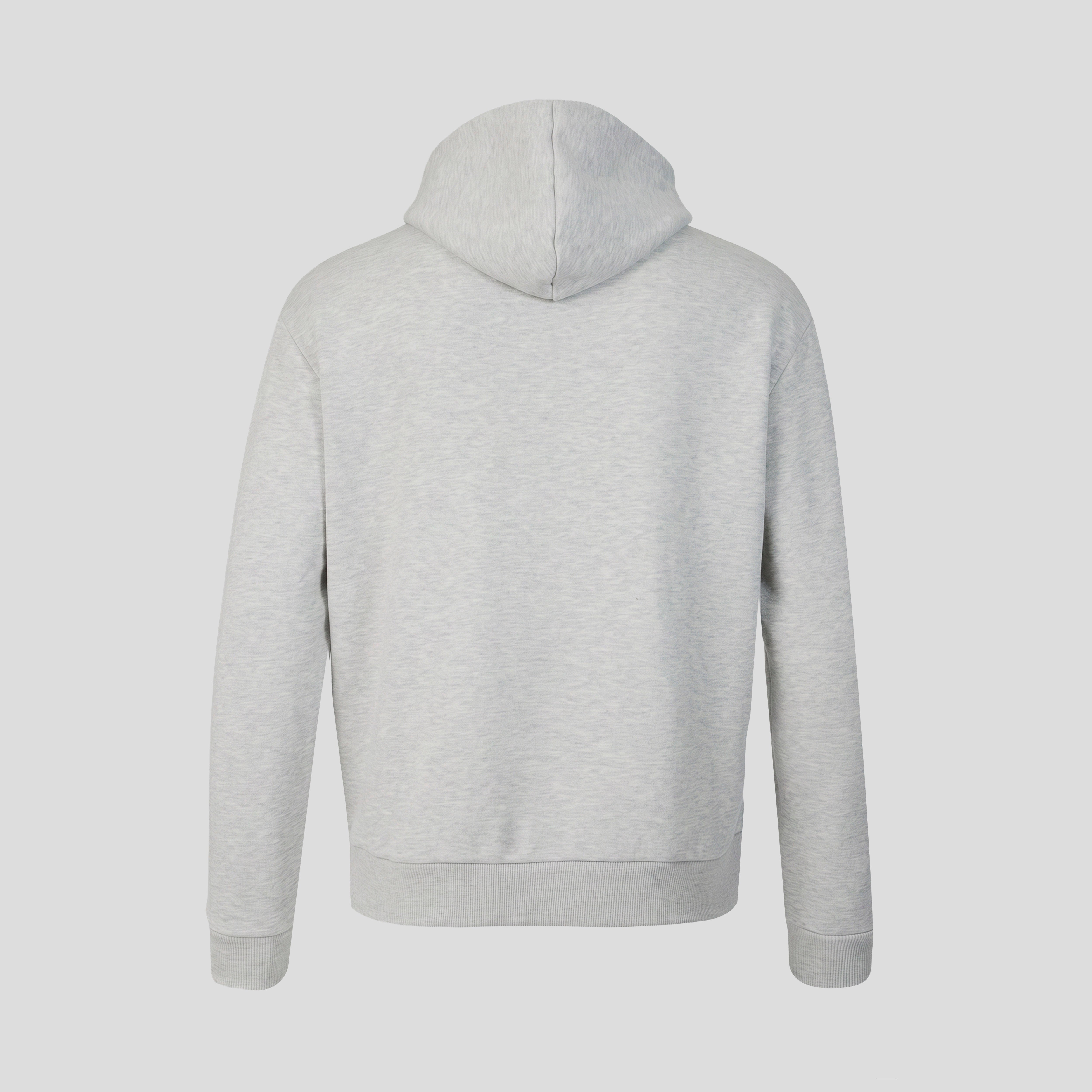 Haas F1 Full Logo Front Graphic Overhead Hoodie Unisex - Grey