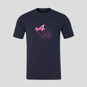 Alpine F1 Graphic Front Relaxed Fit T-Shirt Unisex - Night Sky